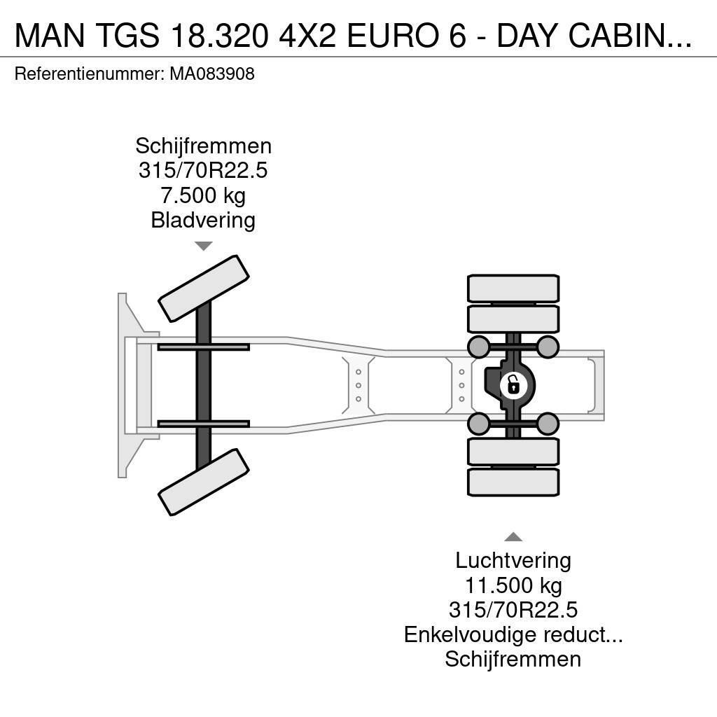 MAN TGS 18.320 4X2 EURO 6 - DAY CABINE - 425.609 KM Sadulveokid