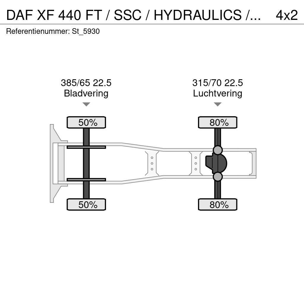 DAF XF 440 FT / SSC / HYDRAULICS / SUPERSPACECAB / NL- Sadulveokid