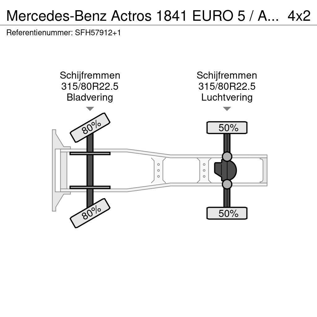 Mercedes-Benz Actros 1841 EURO 5 / AIRCO Tractor Units