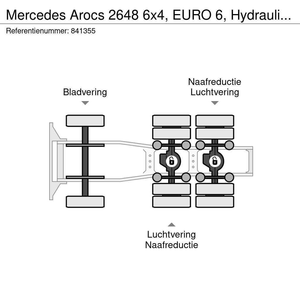 Mercedes-Benz Arocs 2648 6x4, EURO 6, Hydraulic, Retarder Sadulveokid