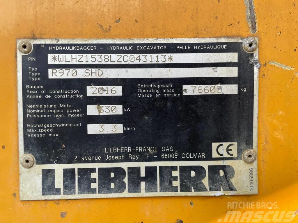 Liebherr R 970 SHD Crawler excavators