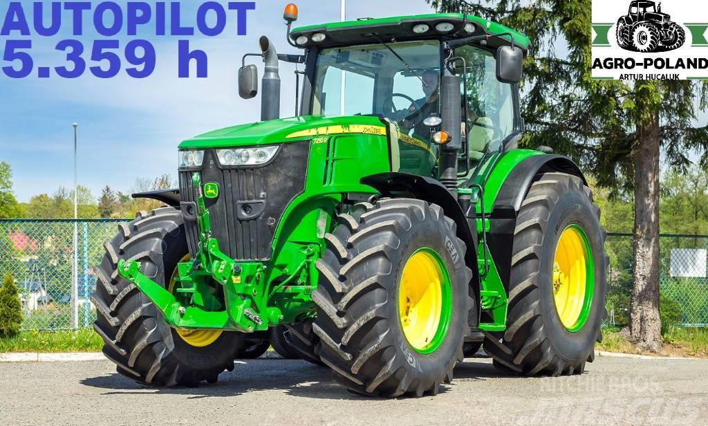 John Deere 7250 R - TLS - 5355 h - 2016 ROK - GPS- AUTOPILOT Tractors