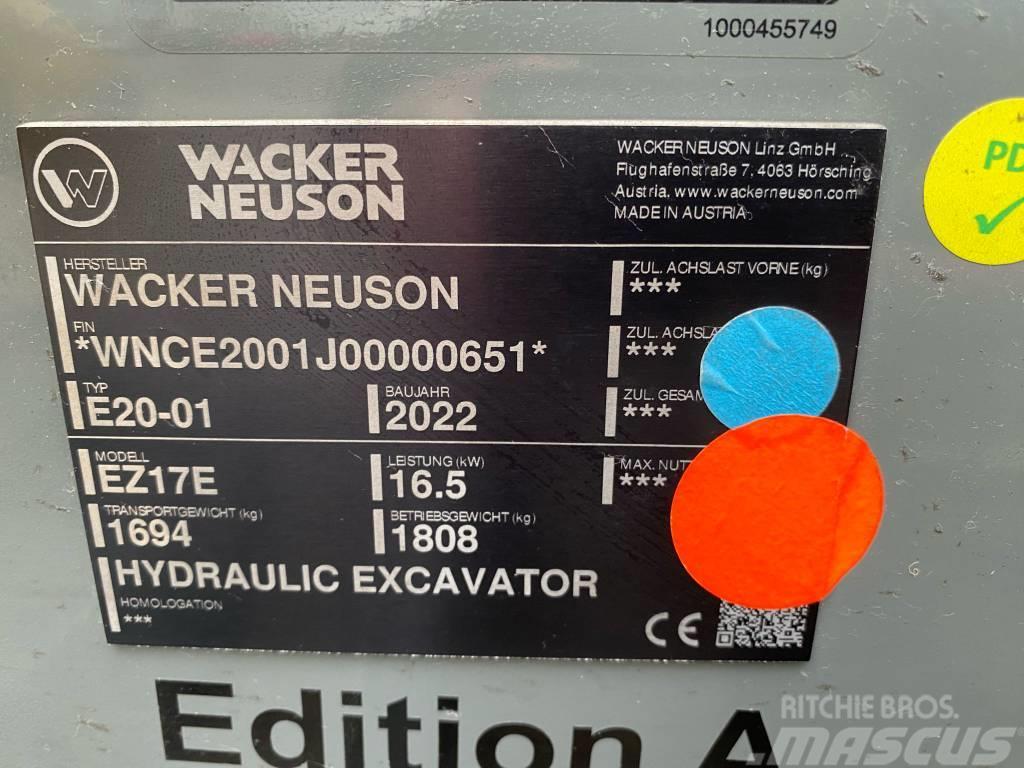 Wacker Neuson EZ17e Roomikekskavaatorid
