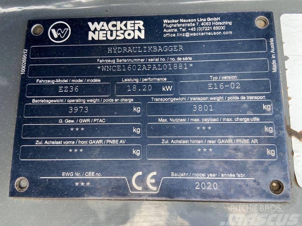 Wacker Neuson EZ36 Roomikekskavaatorid