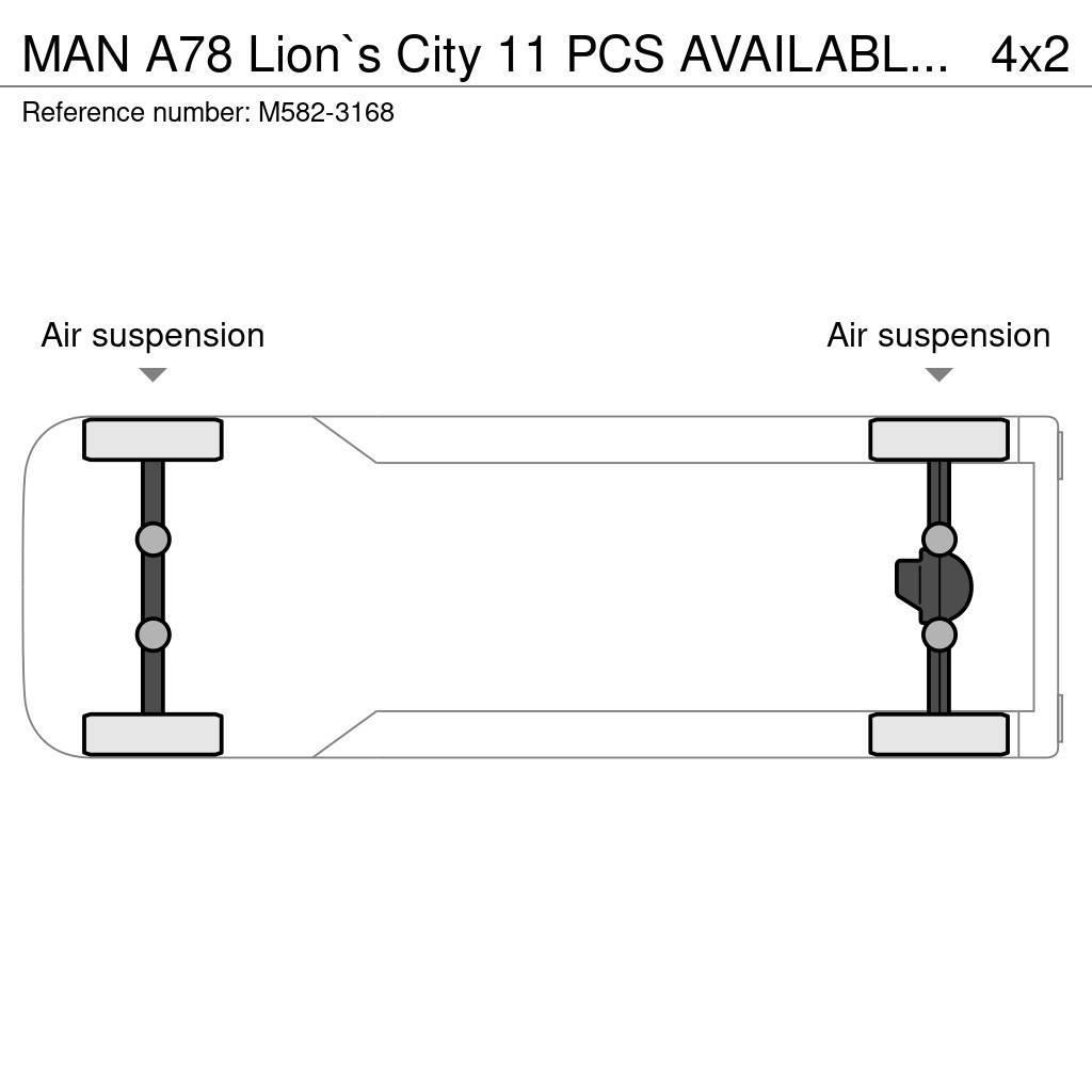 MAN A78 Lion`s City 11 PCS AVAILABLE / EURO EEV / 30 S Linnabussid