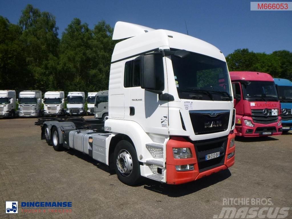 MAN TGS 26.440 6X2 Euro 6 container chassis 20 ft Chassis Cab trucks
