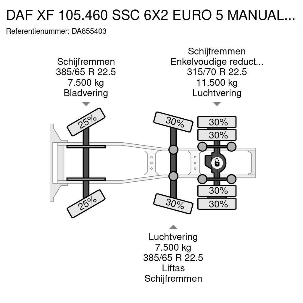 DAF XF 105.460 SSC 6X2 EURO 5 MANUAL GEARBOX Sadulveokid