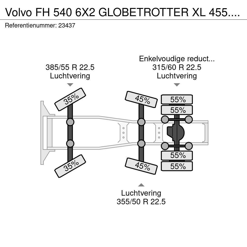 Volvo FH 540 6X2 GLOBETROTTER XL 455.000KM Sadulveokid