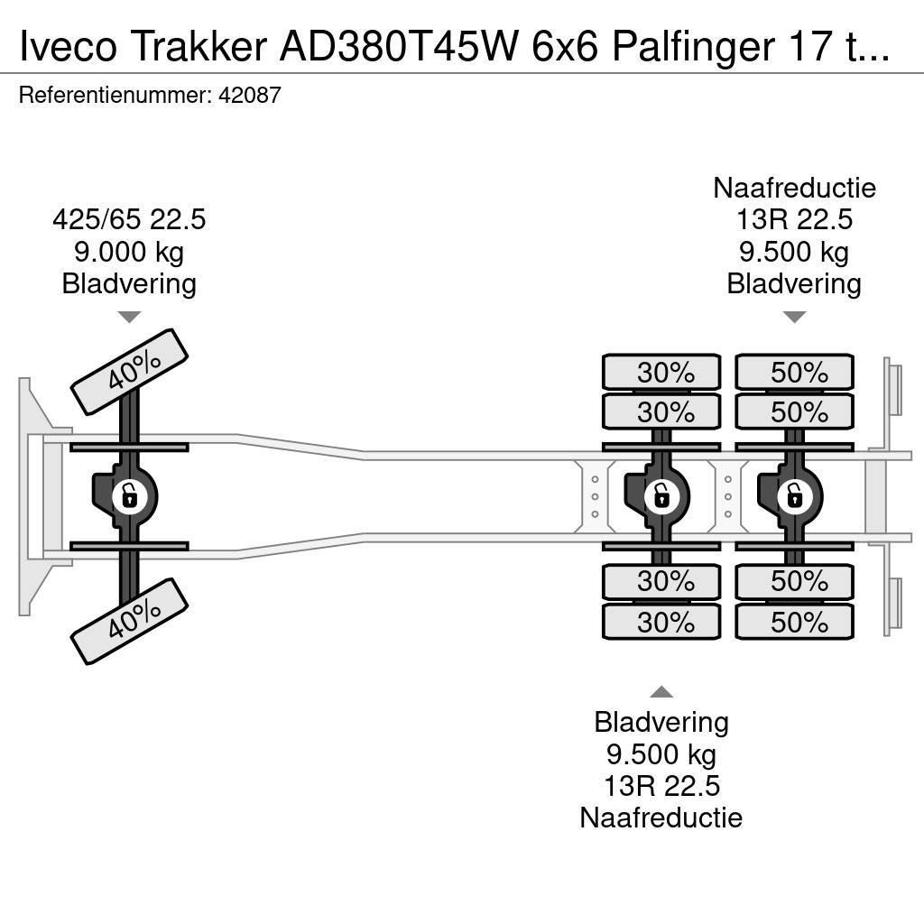 Iveco Trakker AD380T45W 6x6 Palfinger 17 ton/meter Z-kra Kallurid