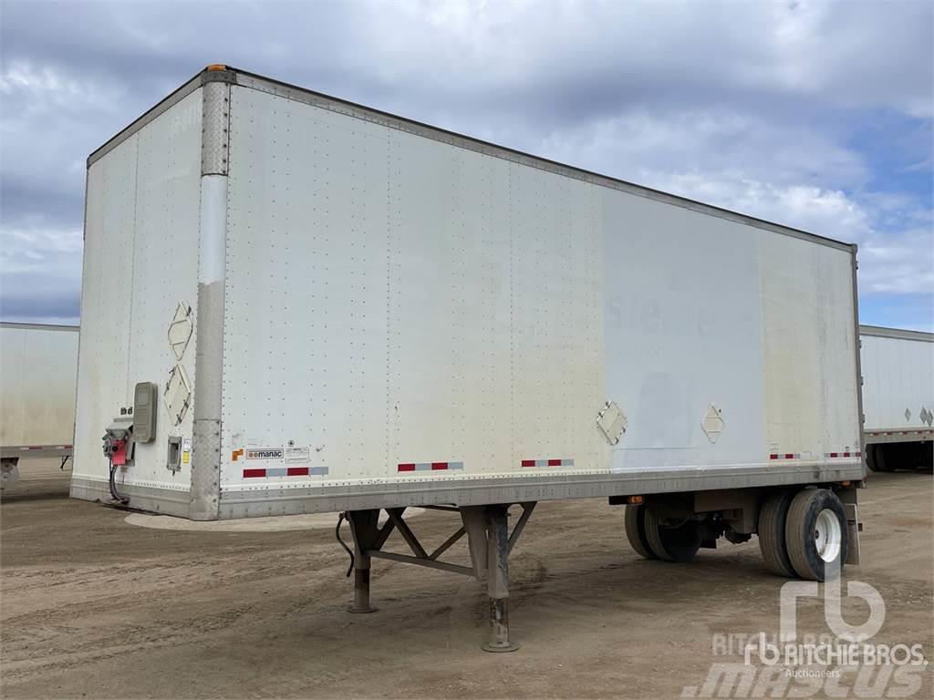 Manac 28 ft x 102 in S/A Box body semi-trailers