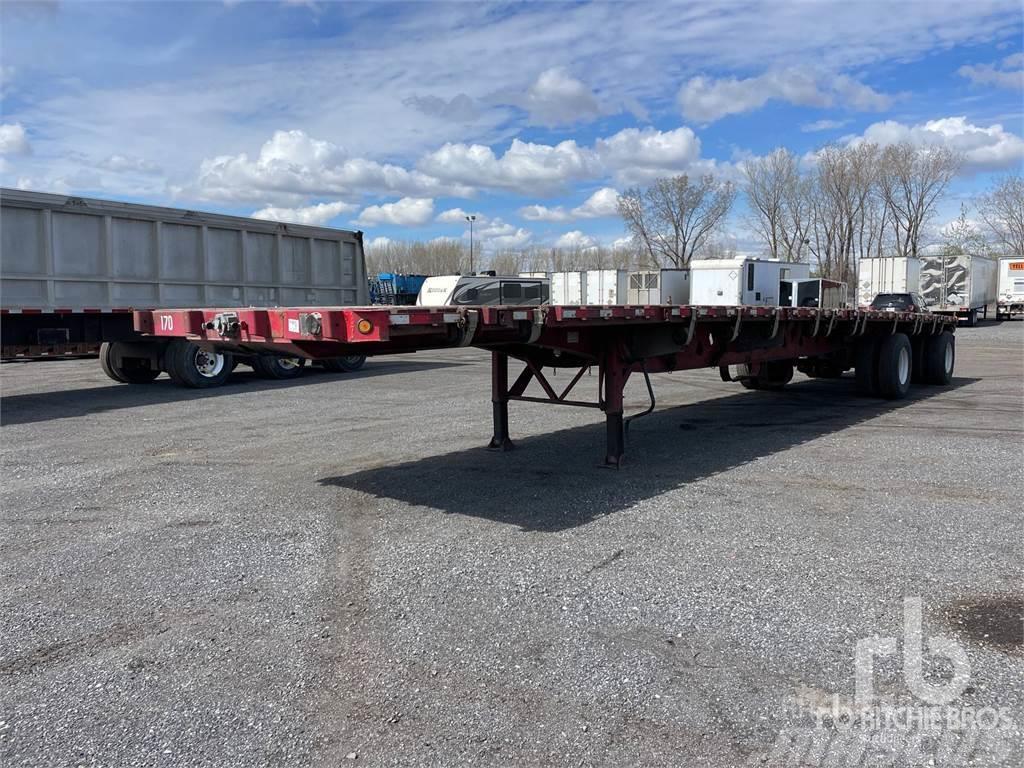 Manac 48 ft T/A Spread Axle Flatbed/Dropside semi-trailers