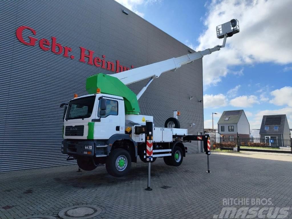 MAN TGM 18.280 4x4 Bison Palfinger TKA 35! Truck & Van mounted aerial platforms