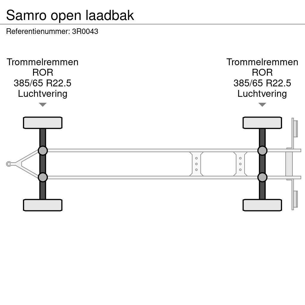 Samro open laadbak Flatbed/Dropside trailers