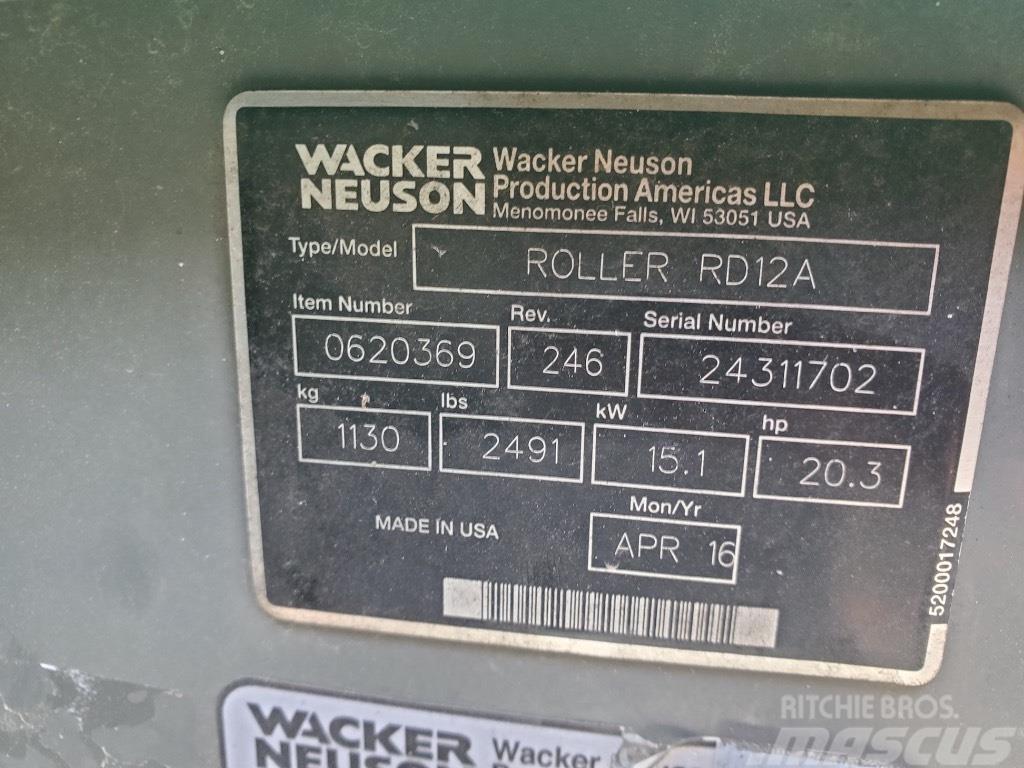 Wacker Neuson RD 12 A Twin drum rollers