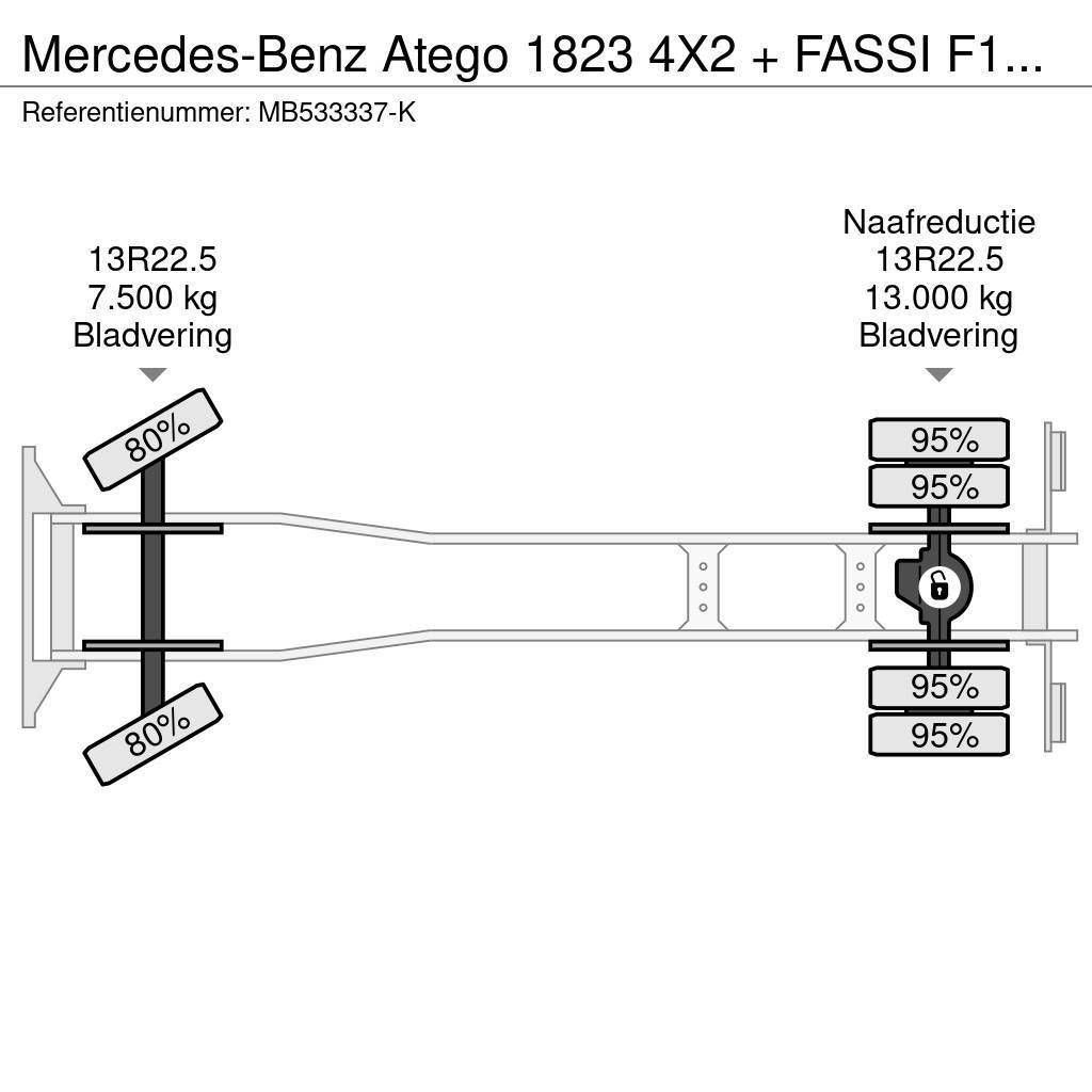 Mercedes-Benz Atego 1823 4X2 + FASSI F110A.21 + TIPPER - MANAUL All terrain cranes