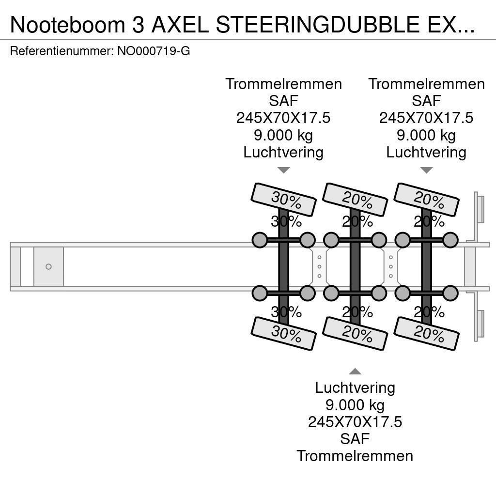 Nooteboom 3 AXEL STEERINGDUBBLE EXTENDABLE 2 X 5,5 METER Low loader-semi-trailers