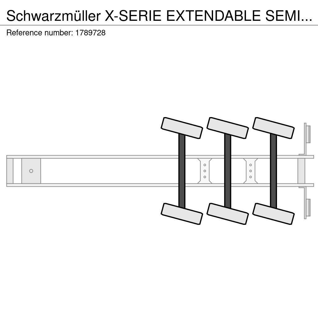 Schwarzmüller X-SERIE EXTENDABLE SEMI LOWLOADER/DIEPLADER/TIEFLA Low loader-semi-trailers