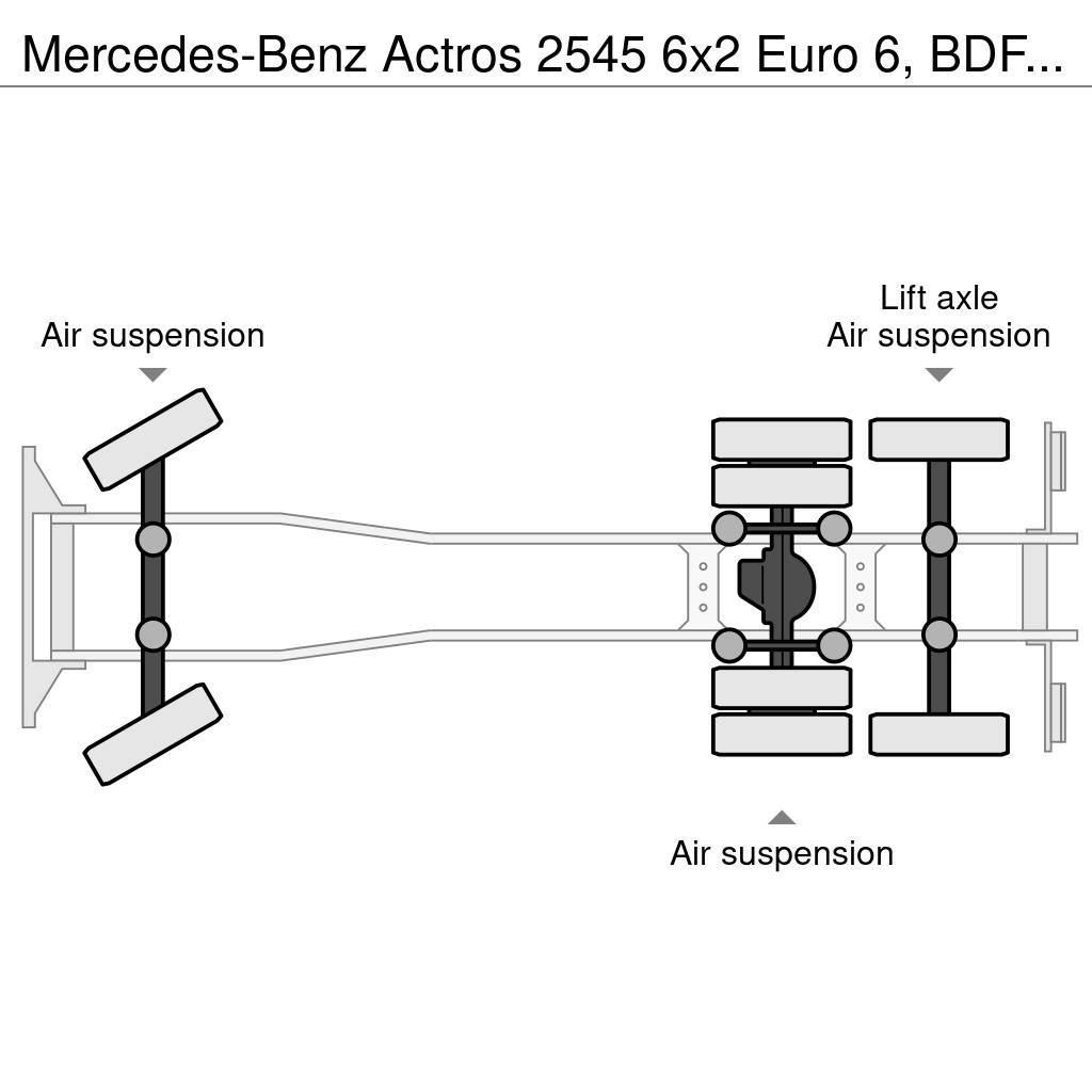 Mercedes-Benz Actros 2545 6x2 Euro 6, BDF system, ACC, Retarder Cable lift demountable trucks