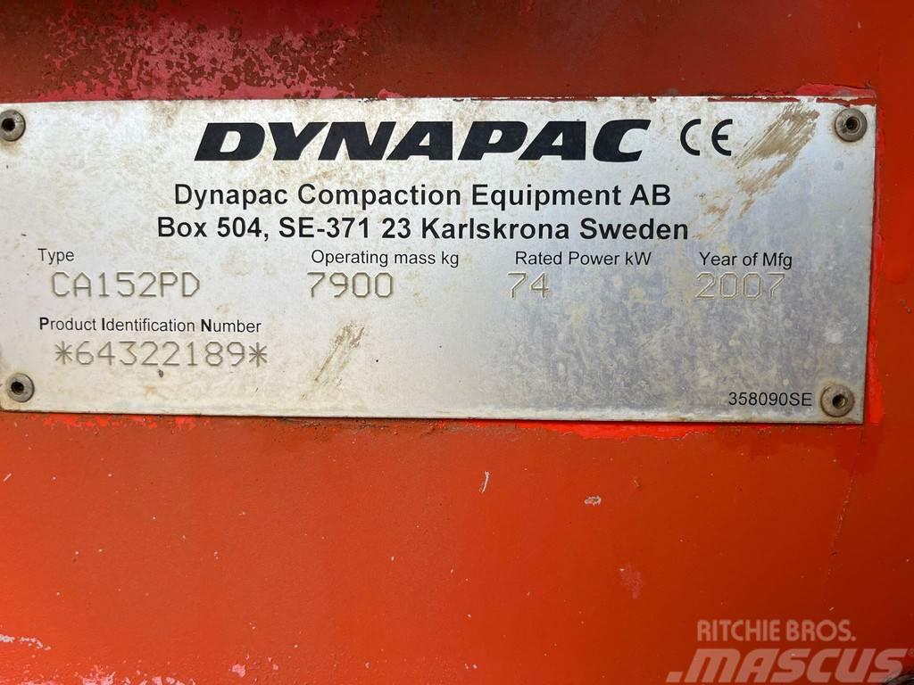 Dynapac CA152PD Single Drum Vibrating Pad Foot Roller Single drum rollers