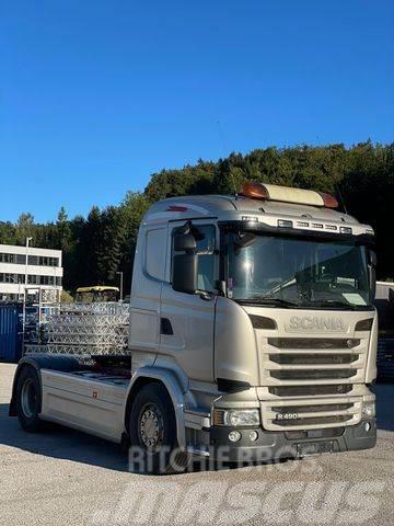 Scania R490 GROSSE ADR KIPPHYDRAULIK Tractor Units