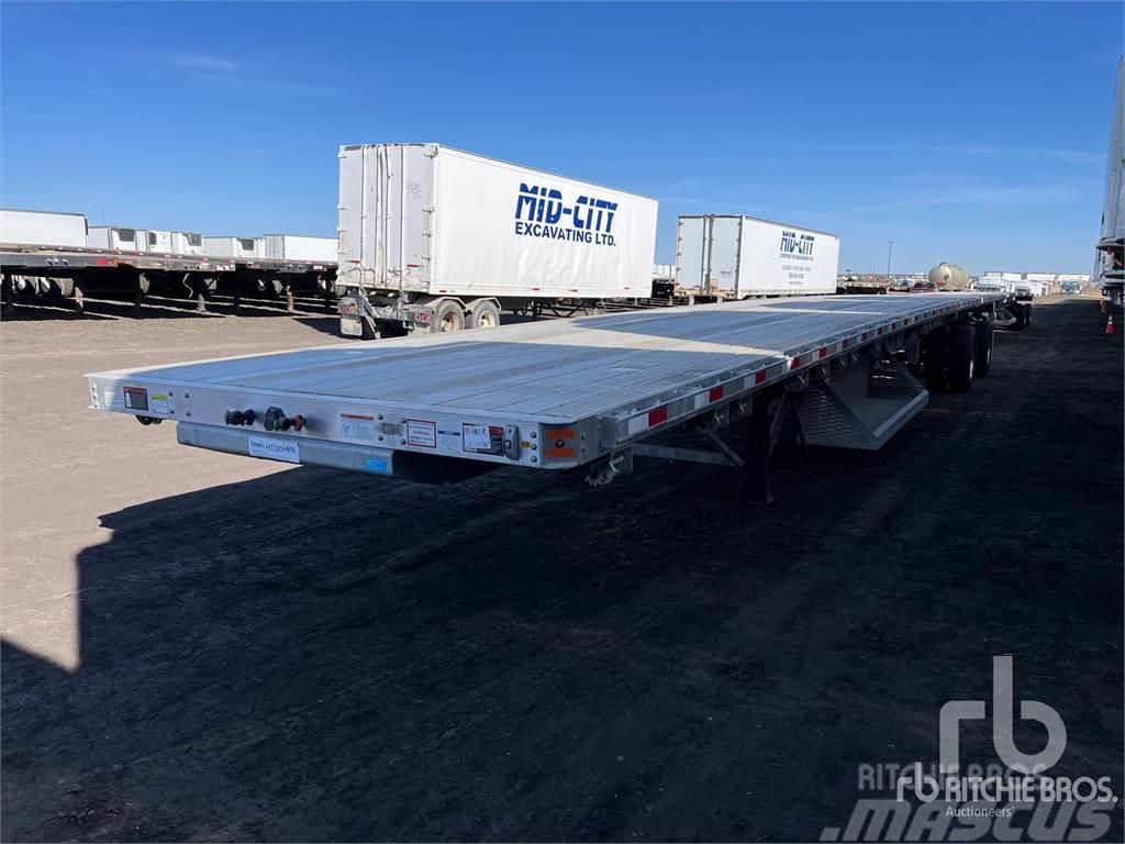 Hyundai 53 ft T/A Spread Axle Flatbed/Dropside semi-trailers
