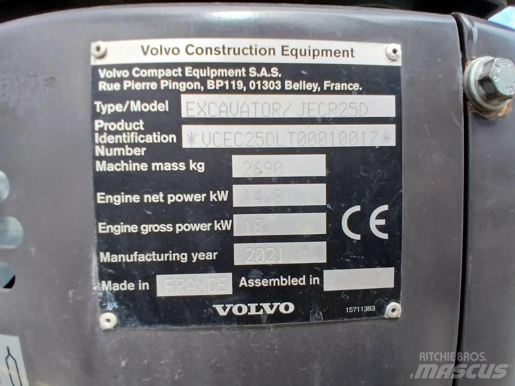 Volvo JECR 25 D Miniekskavaatorid < 7 t