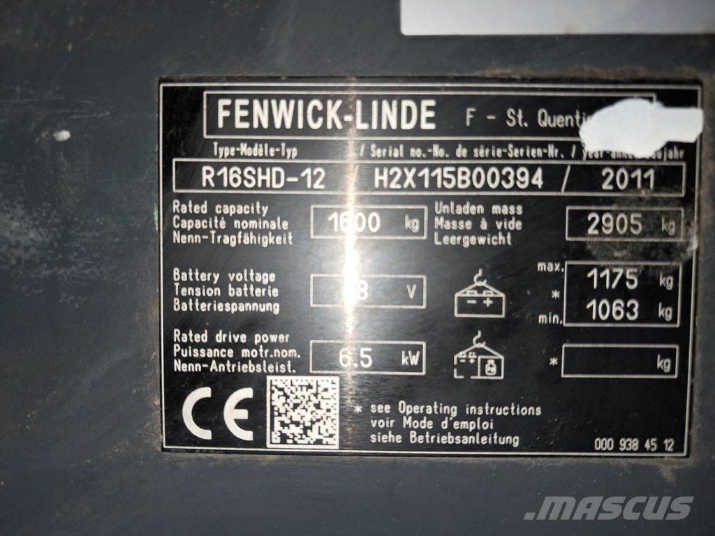 Linde R16SHD-12 Lükandmastiga tõstukid