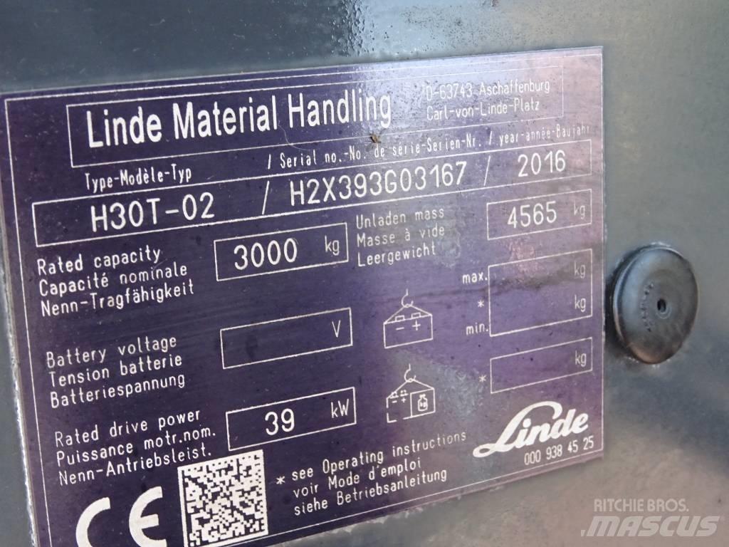 Linde H30T-02 Gaasitõstukid