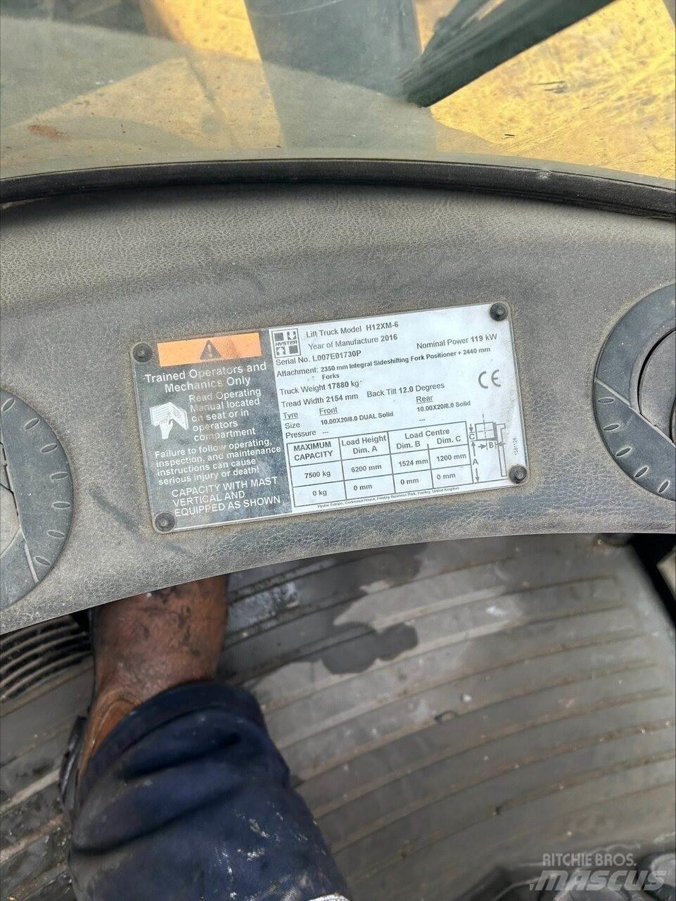 Hyster H12.00XM6 Diiseltõstukid
