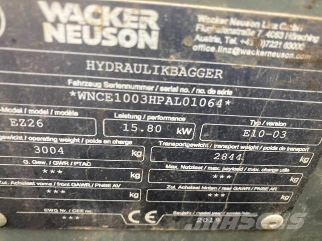 Wacker EZ26 Miniekskavaatorid < 7 t