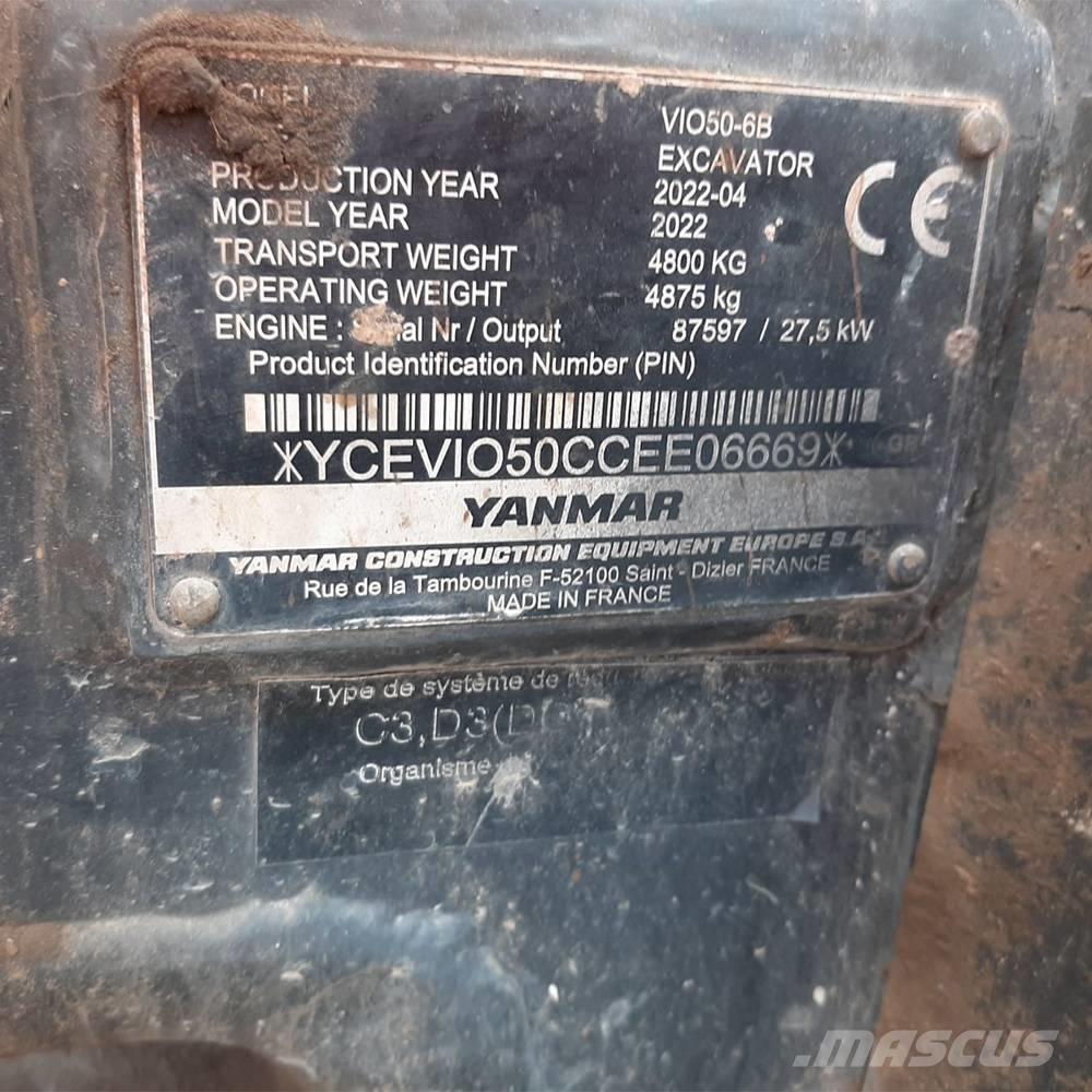 Yanmar Vio 50 Miniekskavaatorid < 7 t