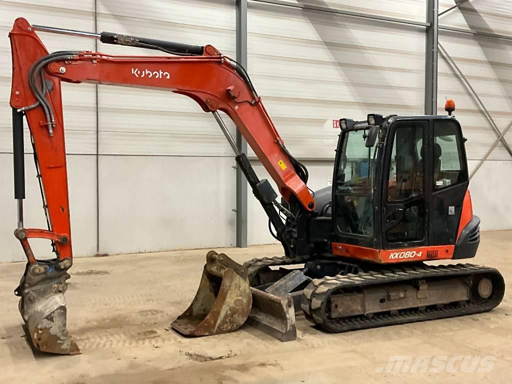 Kubota KX 080-4 Väikeekskavaatorid 7t-12t