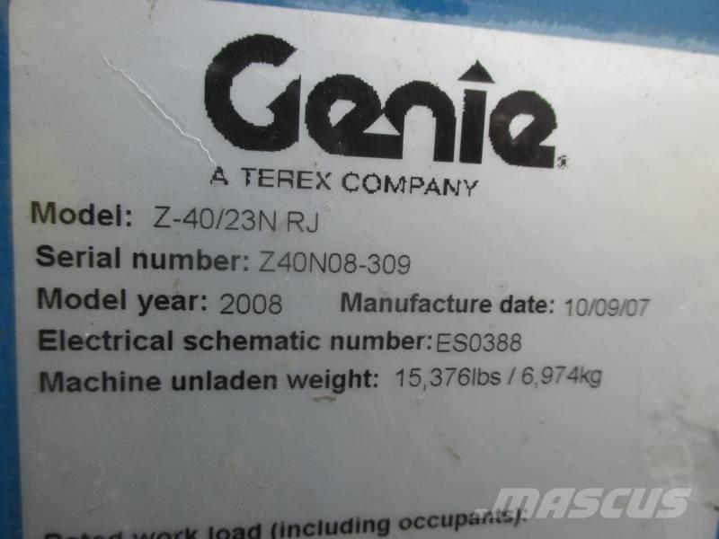 Genie Z 40/23 N RJ Iseliikuvad poomtõstukid