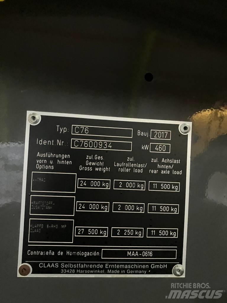 CLAAS LEXION 780 TT Teraviljakombainid