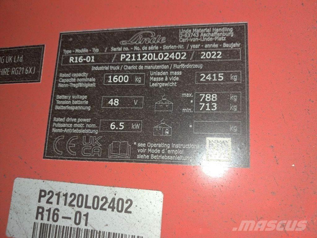 Linde R16-01 Elektritõstukid