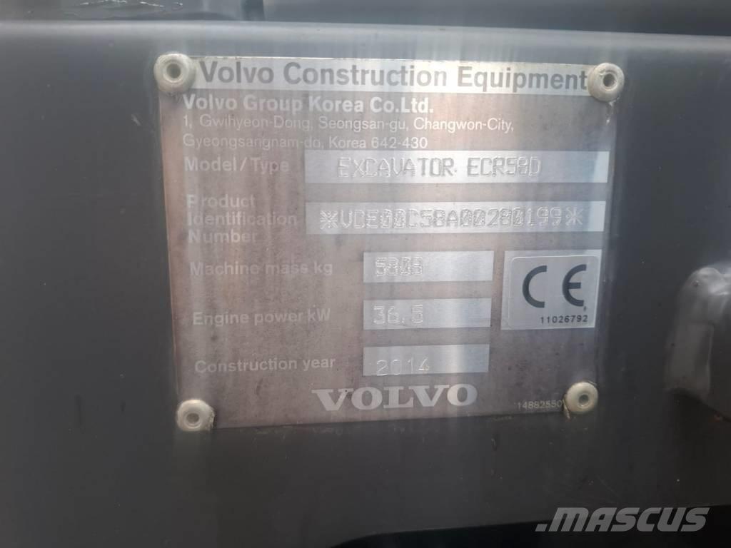 Volvo ECR 58 D Miniekskavaatorid < 7 t