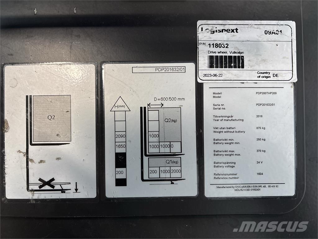 Atlet PDP200 Platvormiga virnastajad
