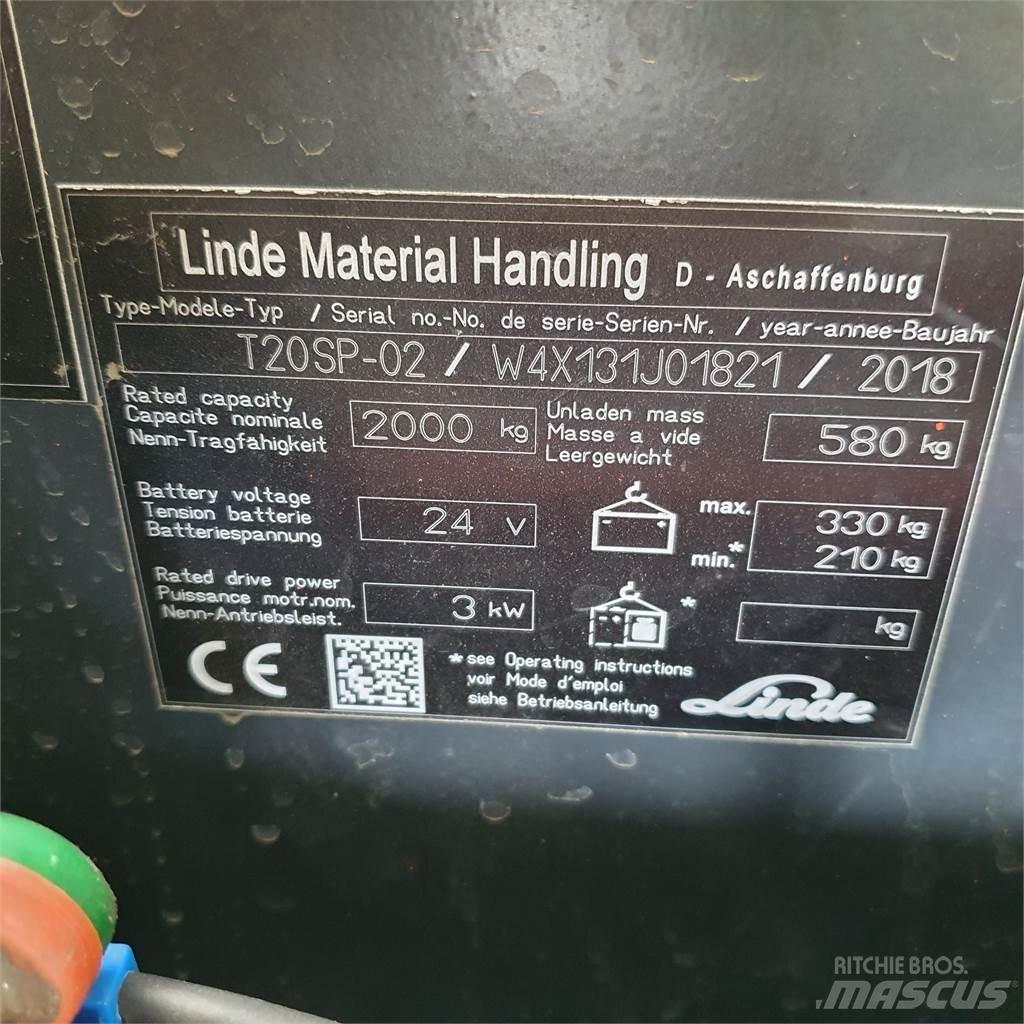 Linde T20SP kurz Elektriline alusesiirdaja