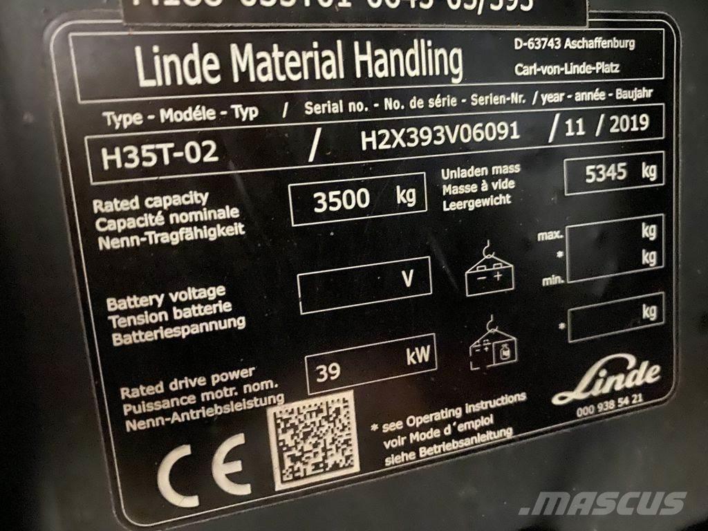Linde H35T-02 Gaasitõstukid