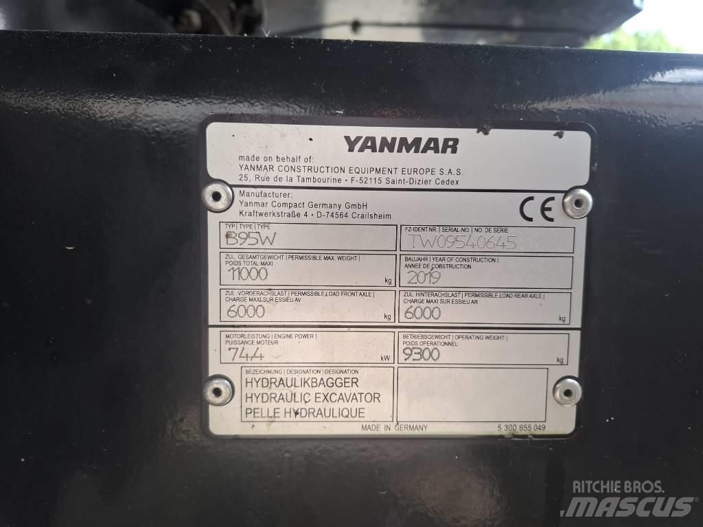 Yanmar B 95 W Ratasekskavaatorid