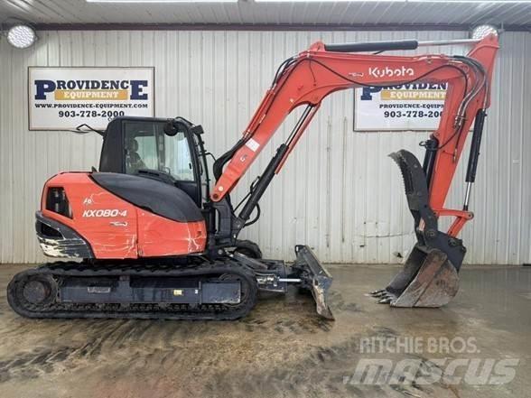 Kubota KX080-4 Roomikekskavaatorid
