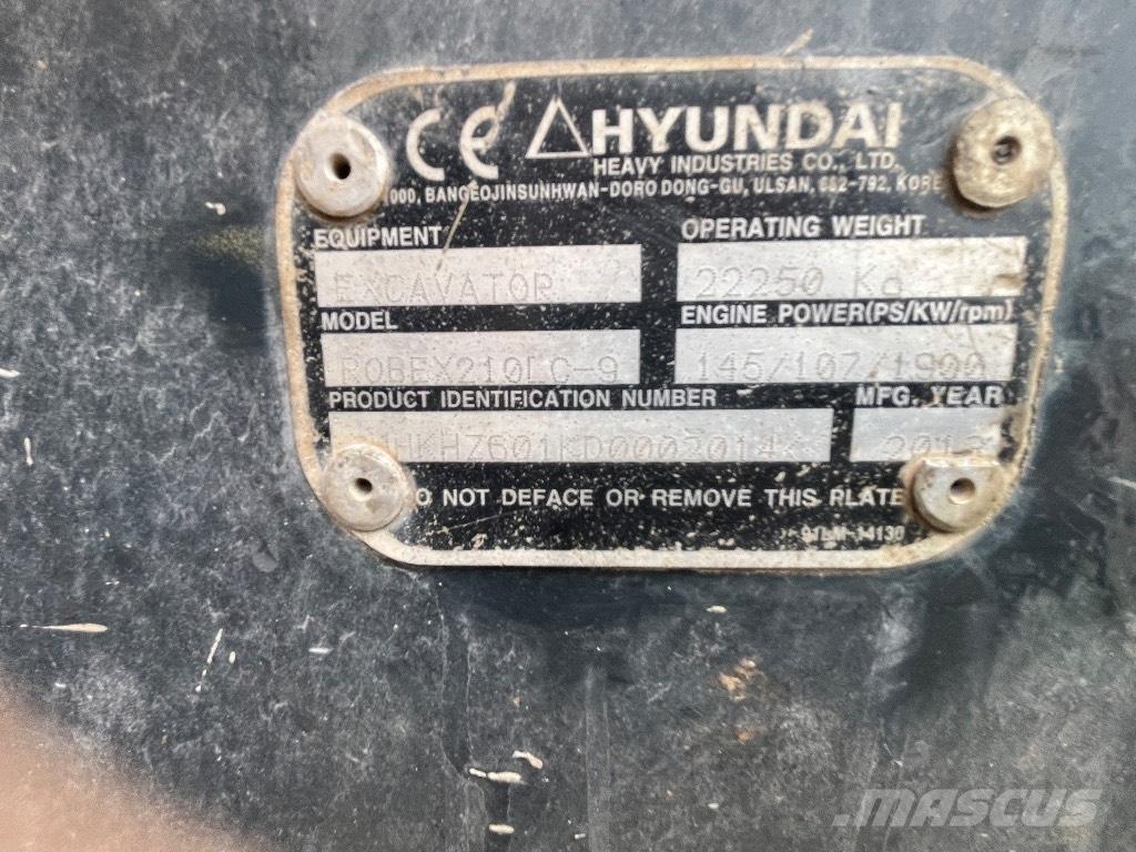 Hyundai 210-9 Roomikekskavaatorid