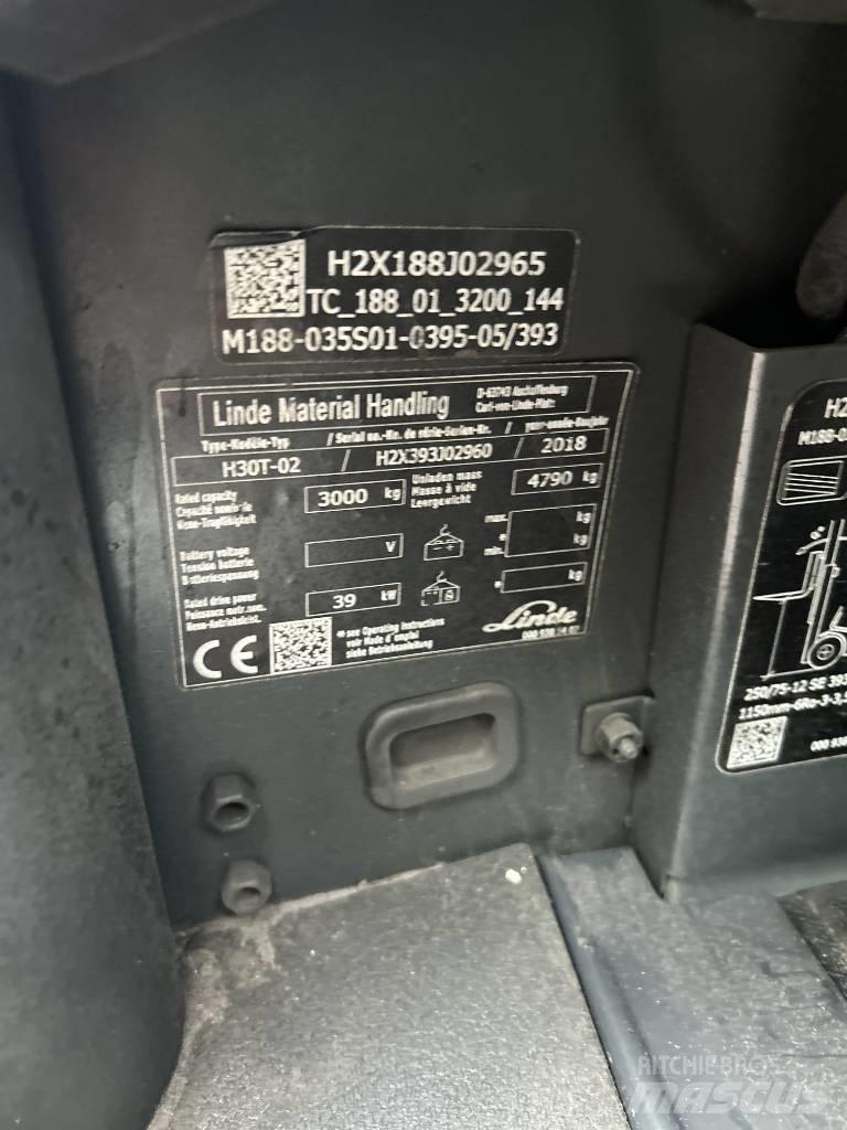 Linde H30T-02 Gaasitõstukid