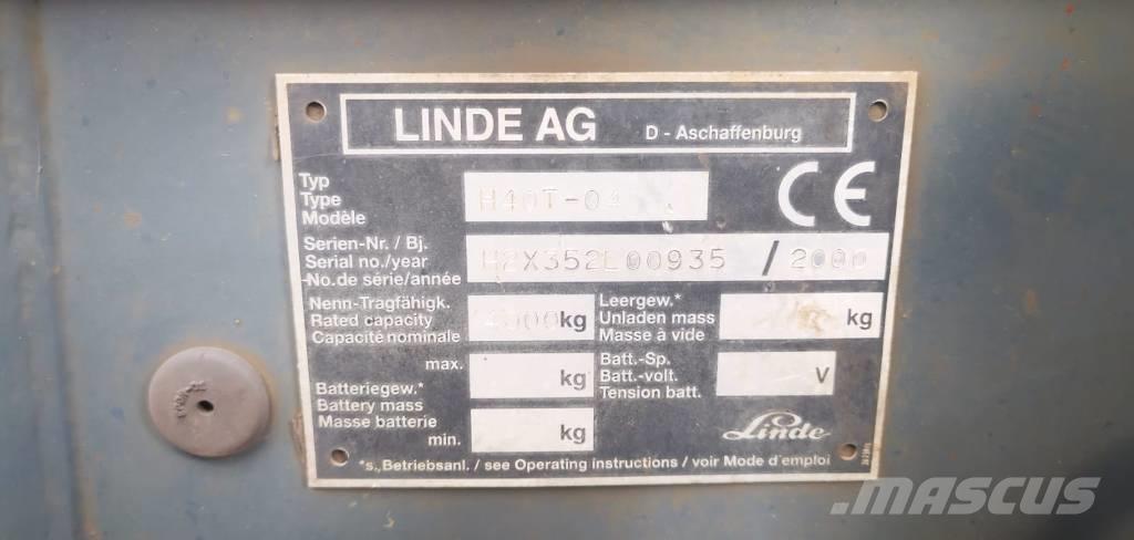 Linde H40T-01 Gaasitõstukid