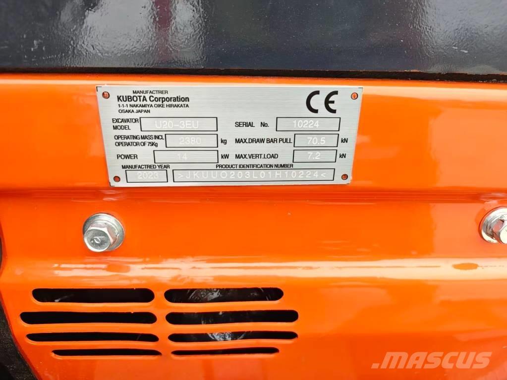 Kubota U20-3EU Miniekskavaatorid < 7 t