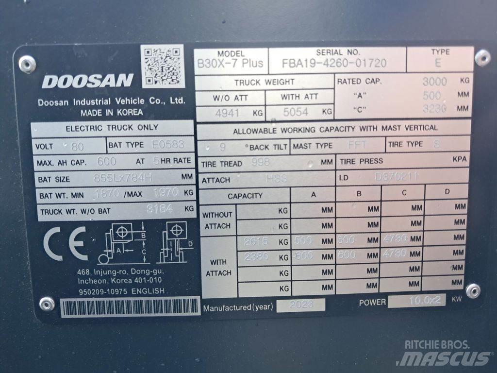 Doosan B30X-7 Plus Elektritõstukid
