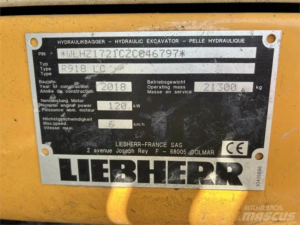 Liebherr R918 LC Roomikekskavaatorid