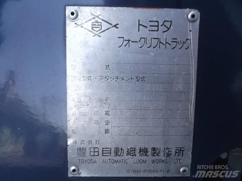 Toyota 3 FD 14 Diiseltõstukid