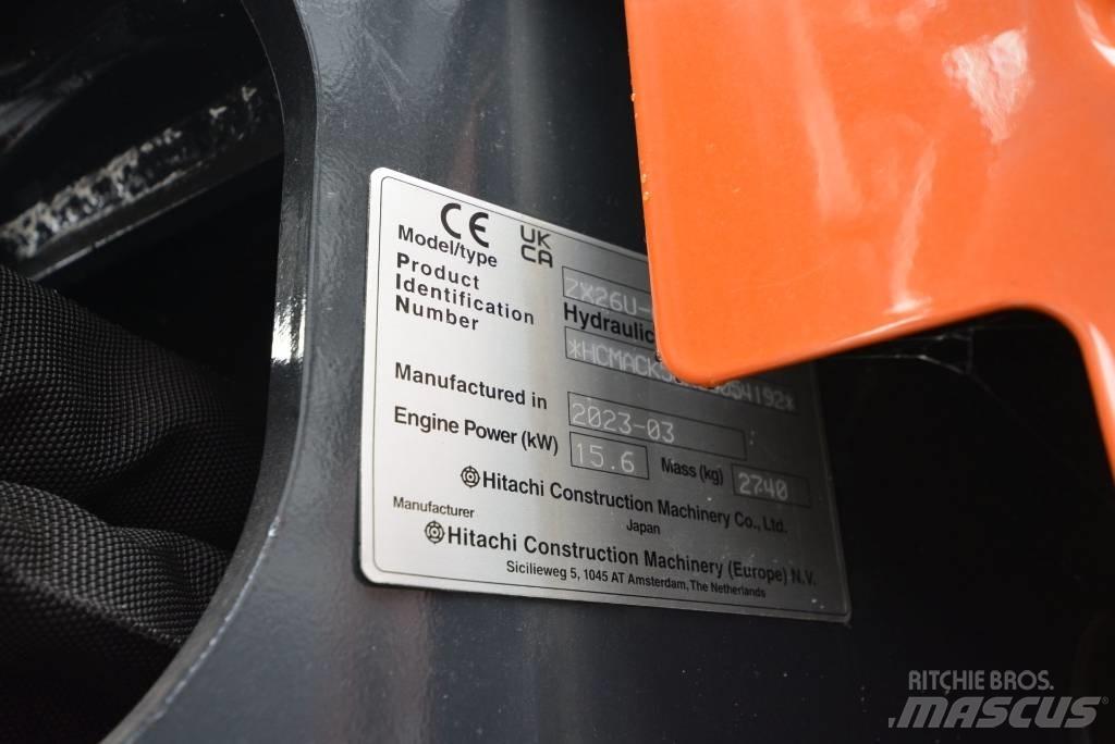 Hitachi ZX 26 U-6 Miniekskavaatorid < 7 t