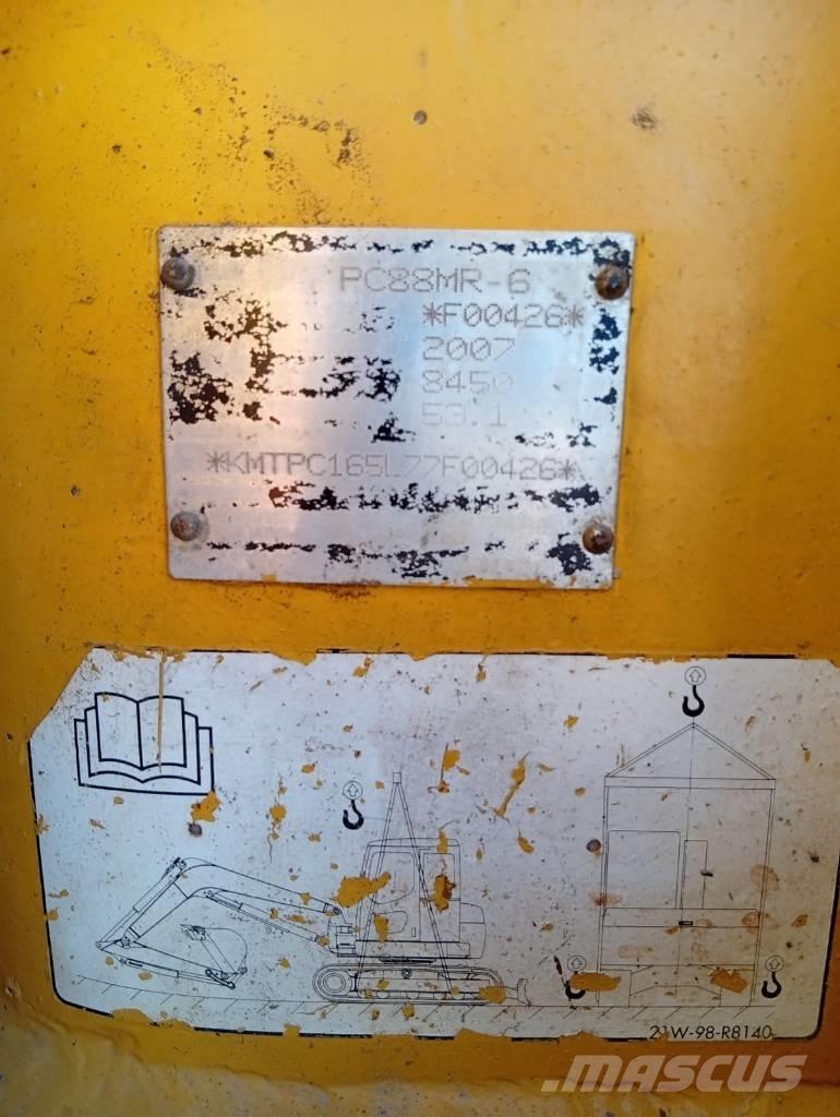 Komatsu PC 88 MR-6 Väikeekskavaatorid 7t-12t
